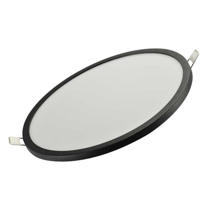 AZzardo Slim Round LED beépíthető fürdőszobai lámpa fekete