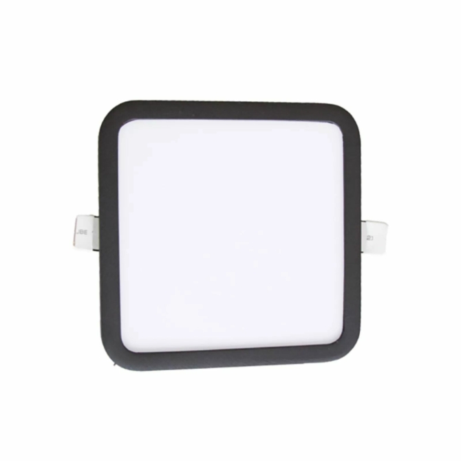 AZzardo Slim Square LED beépíthető fürdőszobai lámpa fekete