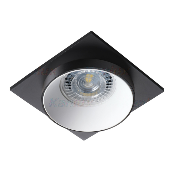 Kanlux Beépíthető spot lámpatest SIMEN DSL fekete/fehér/fekete