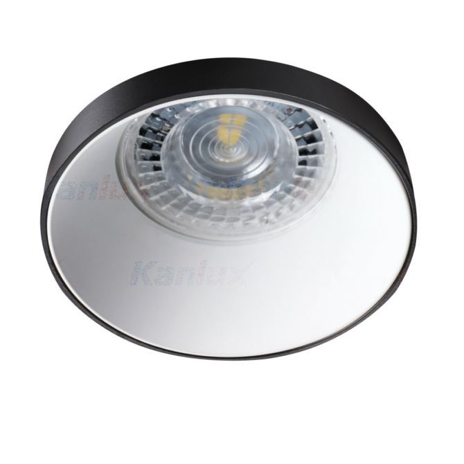 Kanlux Beépíthető spot lámpatest SIMEN DSO fekete/fehér