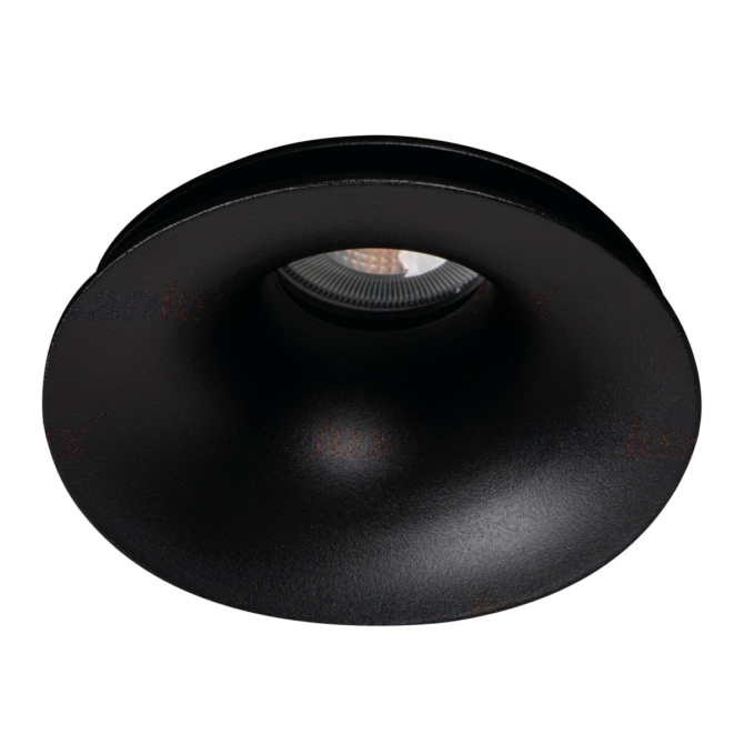 Kanlux Beépíthető spot lámpatest AJAS DSO-B kör, alu, fekete