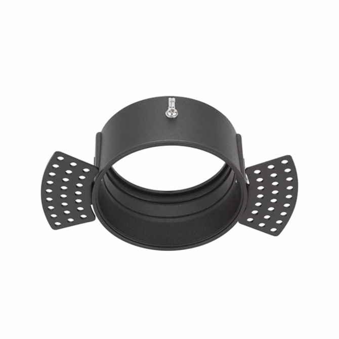 Nova Luce Wall washer besüllyesztő keret fekete