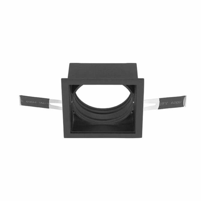 Nova Luce Wall washer besüllyesztő keret fekete