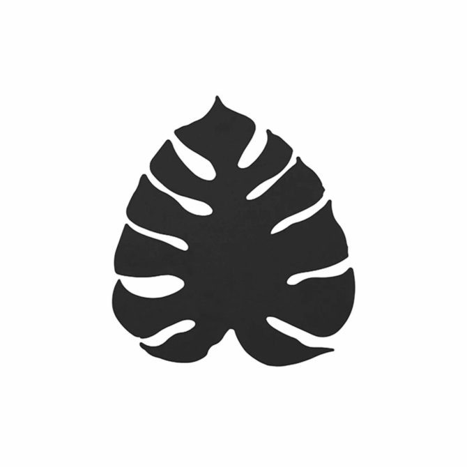 TK Lighting Monstera fali lámpa fekete