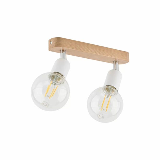 TK Lighting Simply Wood mennyezeti lámpa fehér