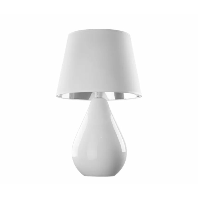 TK Lighting Lacrima asztali lámpa fehér