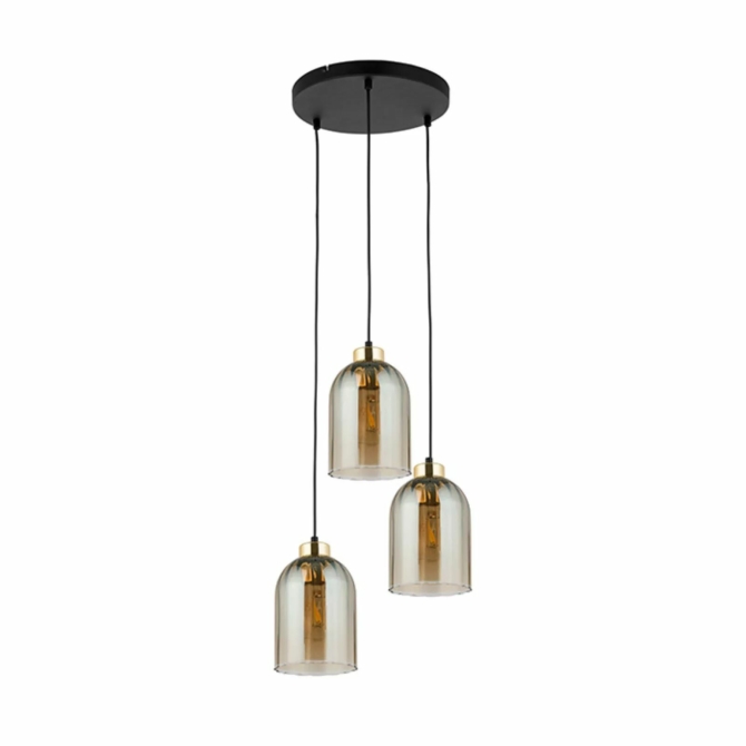 TK Lighting Satipo függesztett lámpa borostyán