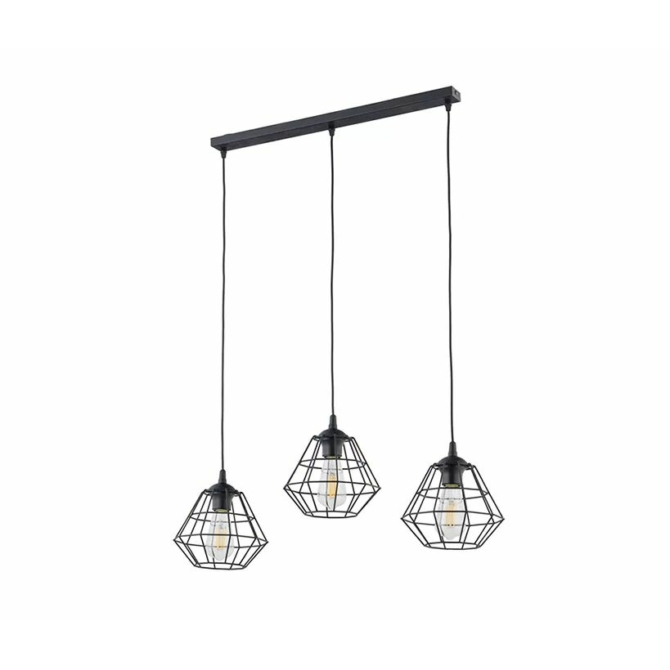 TK Lighting Diamond függesztett lámpa fekete