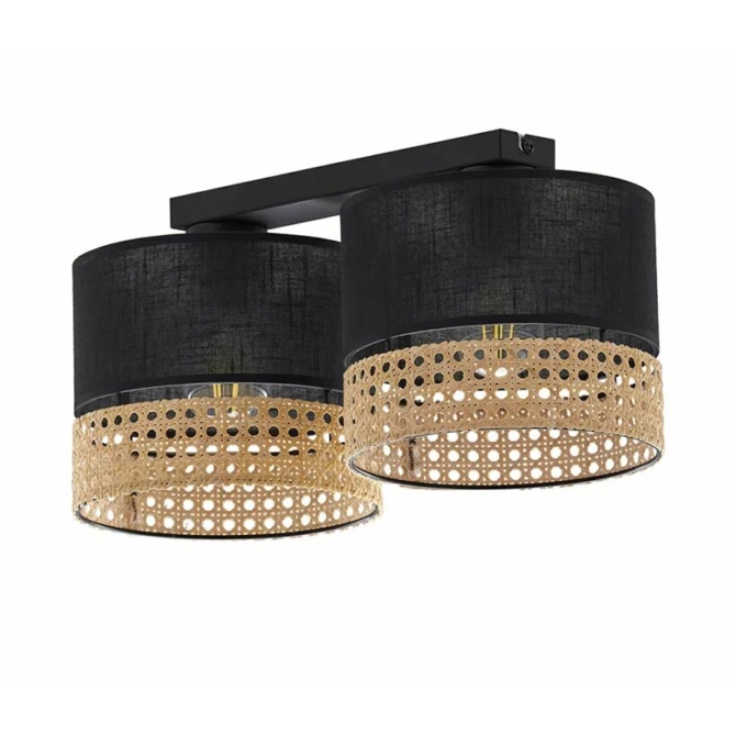 TK Lighting Paglia mennyezeti lámpa fekete