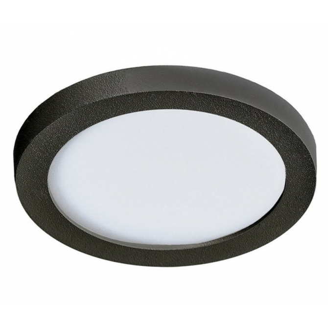 AZzardo Slim Round LED beépíthető fürdőszobai lámpa fekete