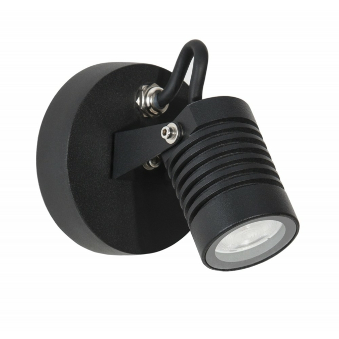 Nova Luce Fend kültéri LED fali lámpa fekete
