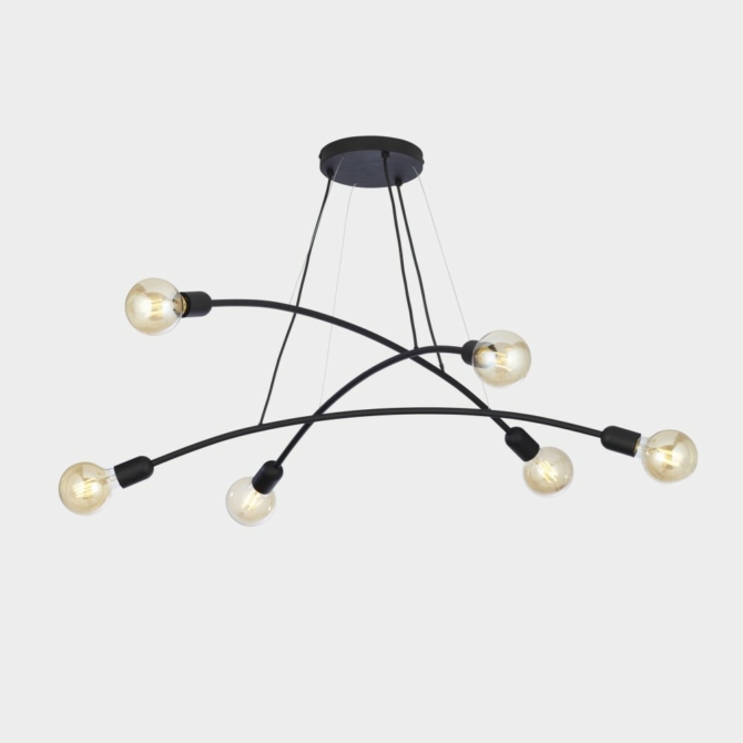 TK Lighting Helix függeszték fekete