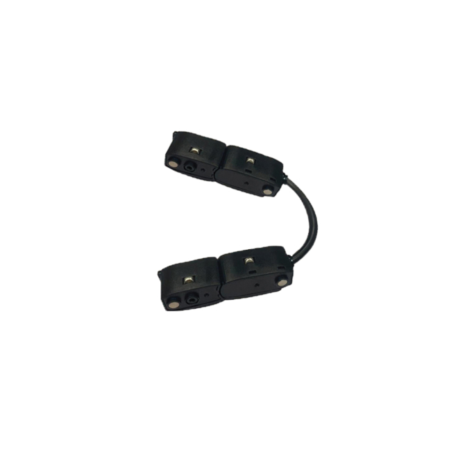 VIOKEF 02/0407 Magnetic CURVY 48V-os felxibilis áramátadó elem két sín között, fekete