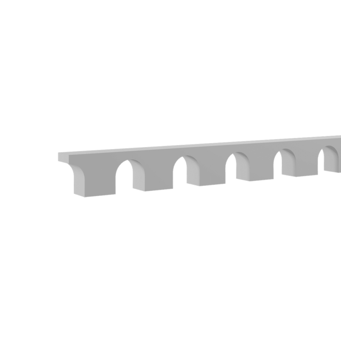 Gaudi Decor 1.51.805 fali díszléc (2000 x 50 x 30 mm)