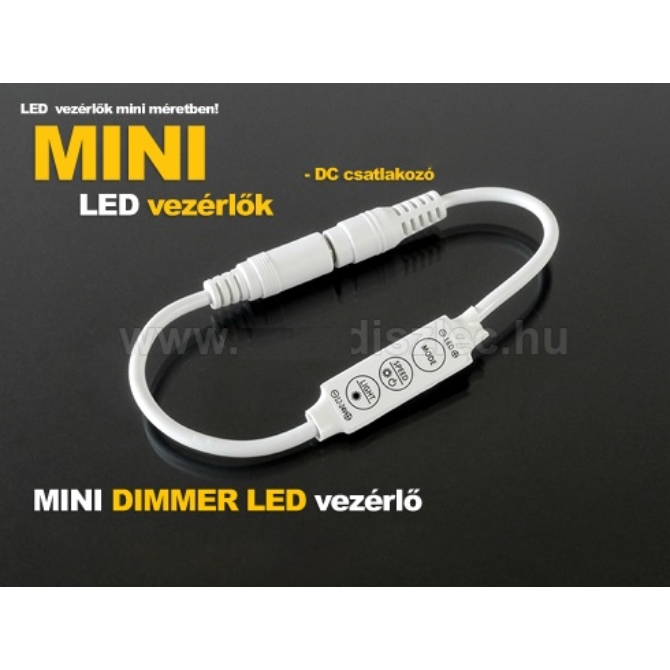 LED Mini LED Dimmer - nyomógombos - (5-24V) 15/72W (7748)