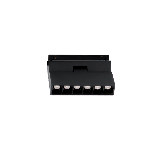 VIOKEF 4244404 Magnetic 48V-os sínrendszeres lineáris állítható LED lámpa, 6W, 3000K, 340 lm, 11 cm, fekete