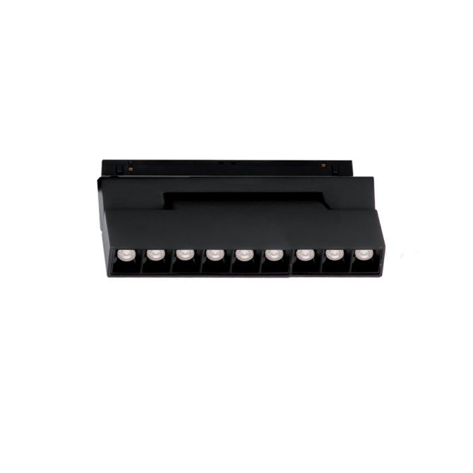 VIOKEF 4244405 Magnetic 48V-os sínrendszeres lineáris állítható LED lámpa, 12W, 3000K, 760 lm, 22 cm, fekete