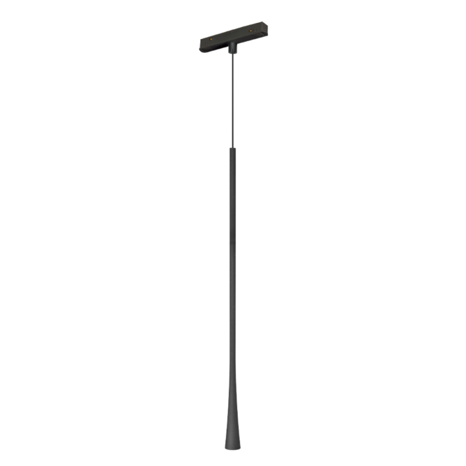 VIOKEF 4282300 Magnetic 48V-os sínrendszeres függesztett LED lámpa, 6W, 3000K, 143 lm, 15.2 cm, fekete