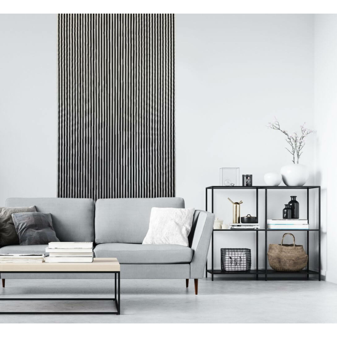 Lamelio ASTI lamella panel, ezüst, 12.2 x 270 cm