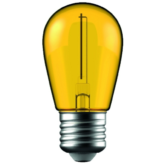 Avide Dekor LED Filament fényforrás 1W E27 Sárga, 50 lumen