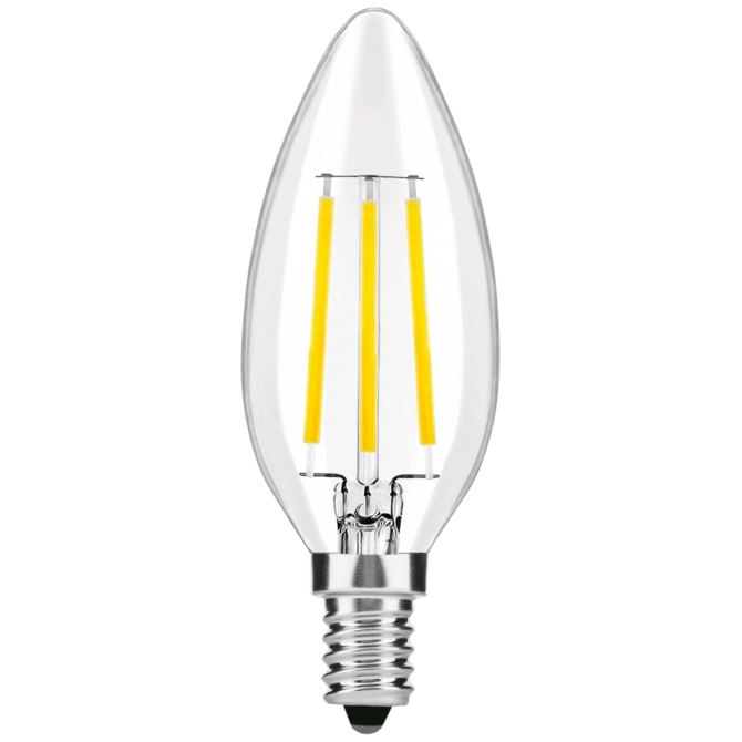 Avide LED Filament Candle 4W E14 360° NW 4000K