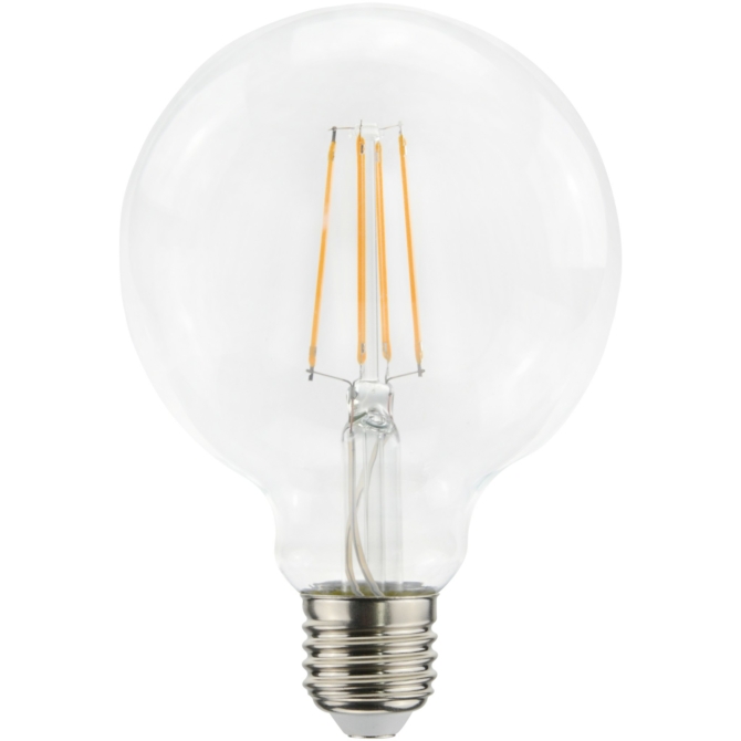 Avide LED Filament fényforrás G95 7W E27 360°  2700K, 806 lumen