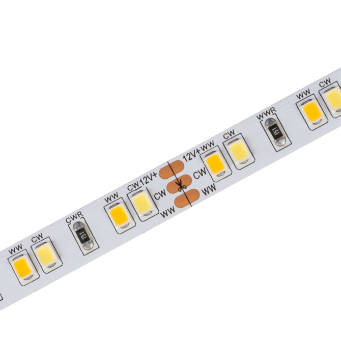 Avide LED Szalag 12V, 9.6W, CCT, IP20, 120LED, 1240 lm, 5 méter