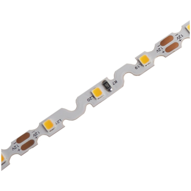 Avide LED Szalag Zig-Zag 12V 12W 3000K, 2835-60, 1200 lumen, IP20, 5m