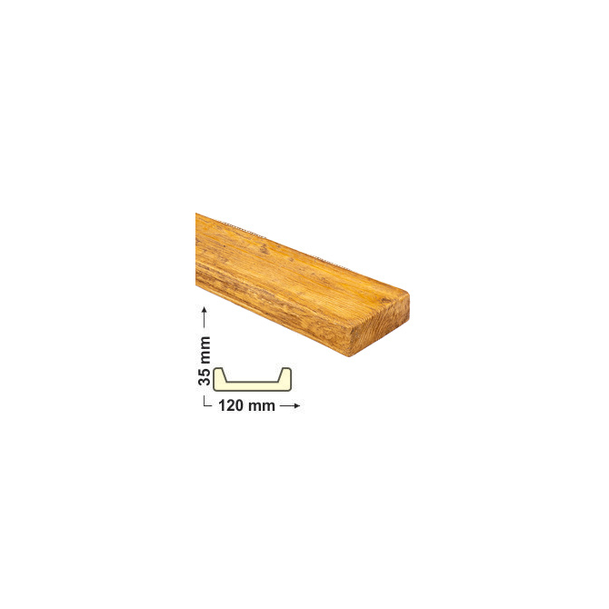 Elite Decor DecoWood Bükk-120 Modern poliuretán deszka panel (ET406) (K)