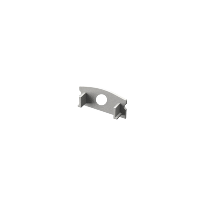 LED Profiles ALP-002, ALP-002RL Véglezáró alumínium LED profilhoz, fehér