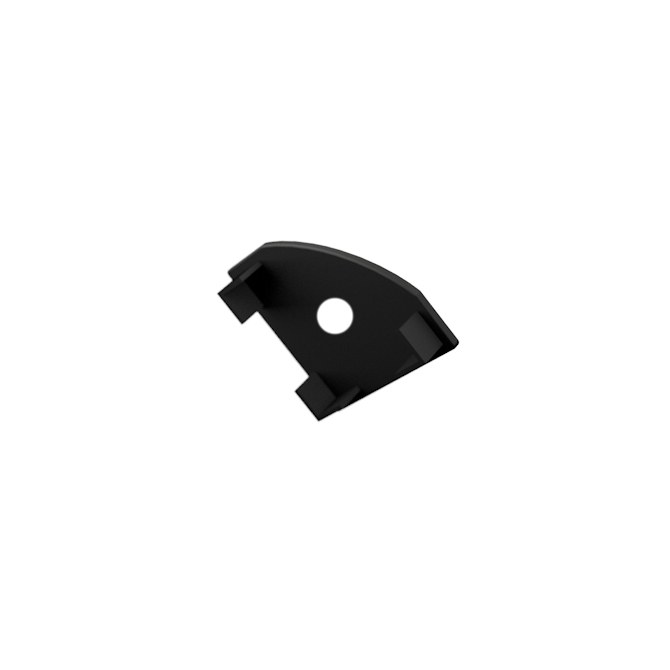 LED Profiles ALP-007 Véglezáró alumínium LED profilhoz, fekete