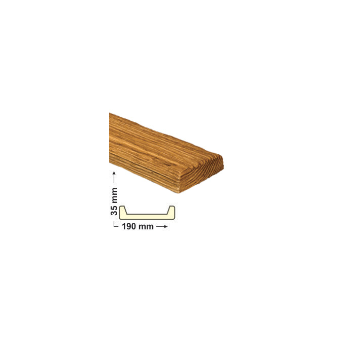 Elite Decor DecoWood Bükk-190 Rusztikus poliuretán deszka panel (ET305) (K)
