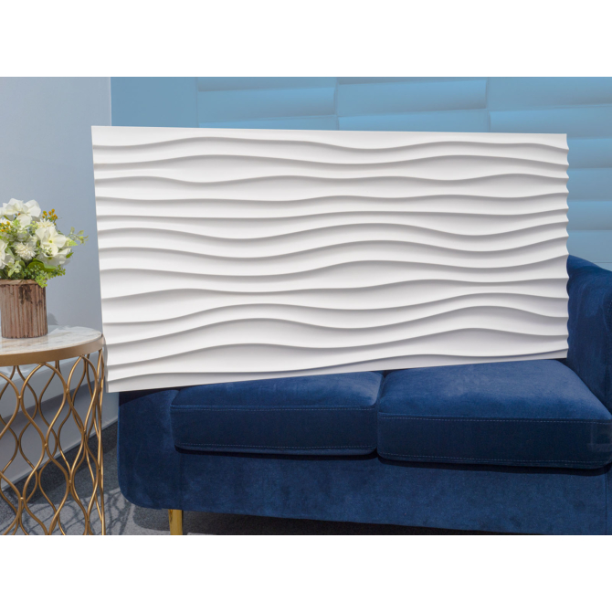 Elite Decor Poliuretán 3D falpanel, hullám mintás 120 x 60 cm (W341) ART Decor