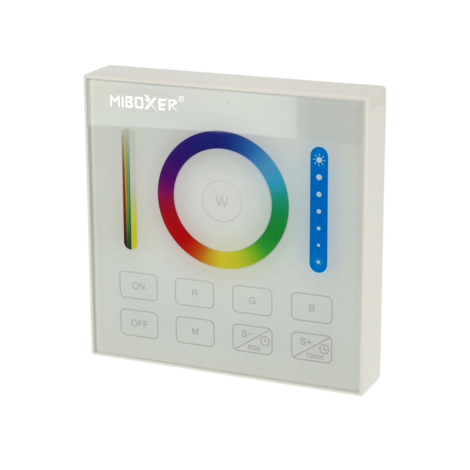 MiLight Group Control RGB+CCT Fali FullColor szabályzó panel, B0, elemes