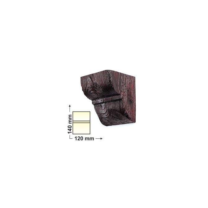 Elite Decor DecoWood Vörös-120 Univerzális konzol-01 (EQ016)