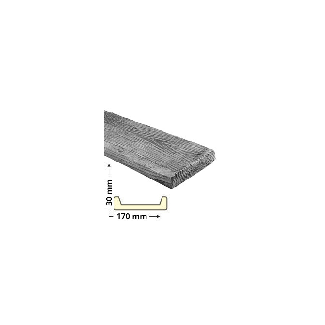 Elite Decor DecoWood Szürke-170 Modern poliuretán deszka panel (ET504)