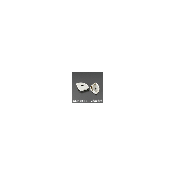 LED Profiles ALP-016R Véglezáró alumínium LED profilhoz, szürke