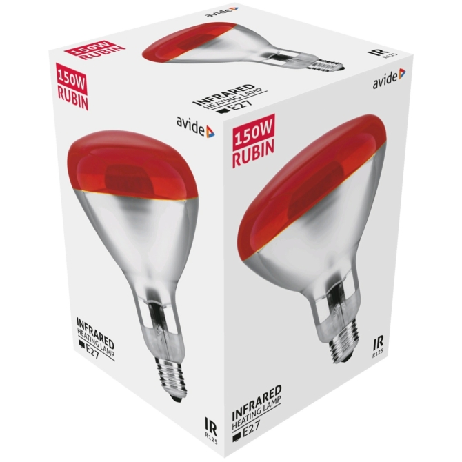 Avide Infra Izzó E27 150W Red