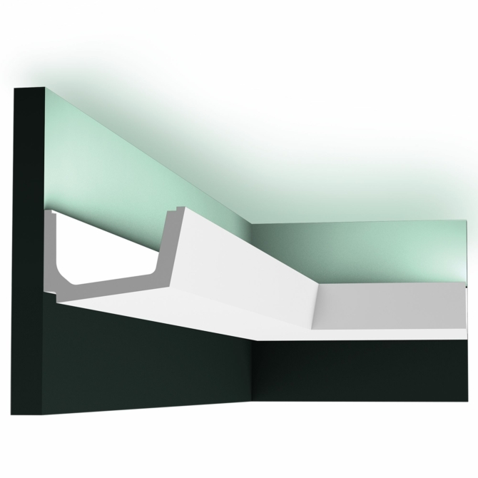 Orac Decor C357 rejtett világításos díszléc, 110 x 71 x 2000 mm