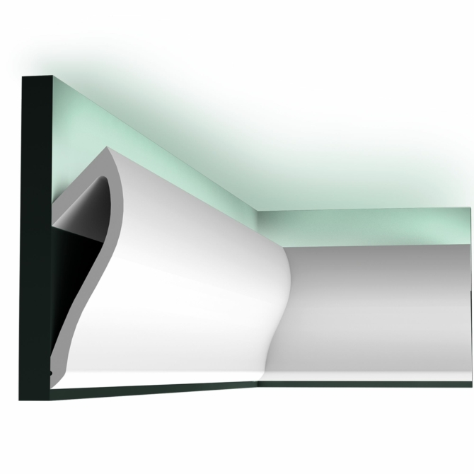 Orac Decor C371 rejtett világításos díszléc, 58 x 185 x 2000 mm