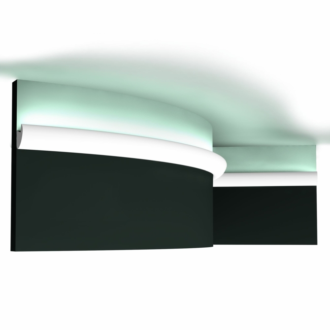 Orac Decor CX188F flexibilis rejtett világítás díszléc, 30 x 34 x 2000 mm