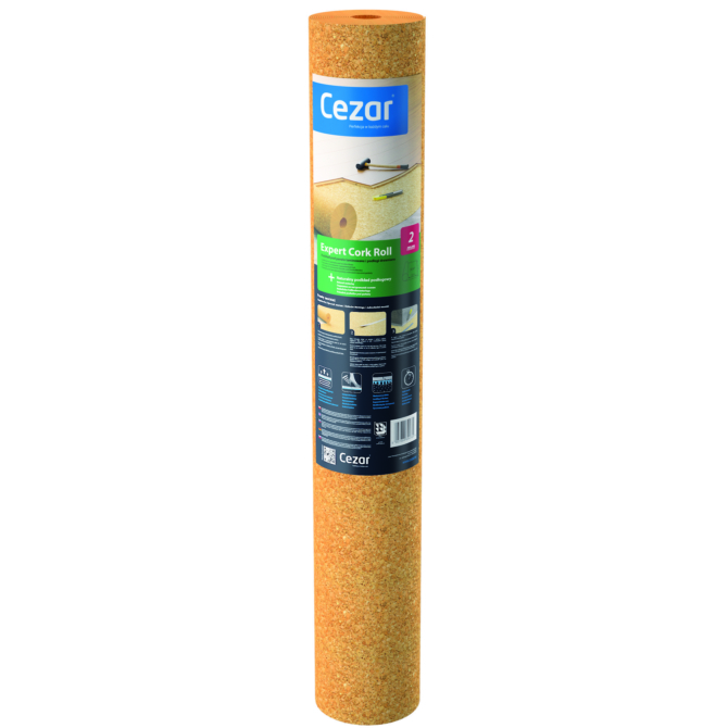 Cezar parafa 2 mm padlóalátét padlófűtéshez, 1 m x 10 m