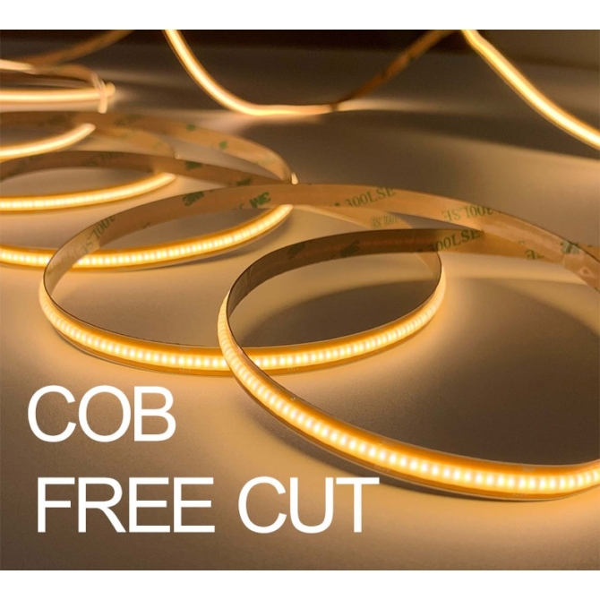 ArtLED 24V FREE CUT COB LED szalag, 13W, 3000K, 528LED, 1300 lm, 8 mm, IP20