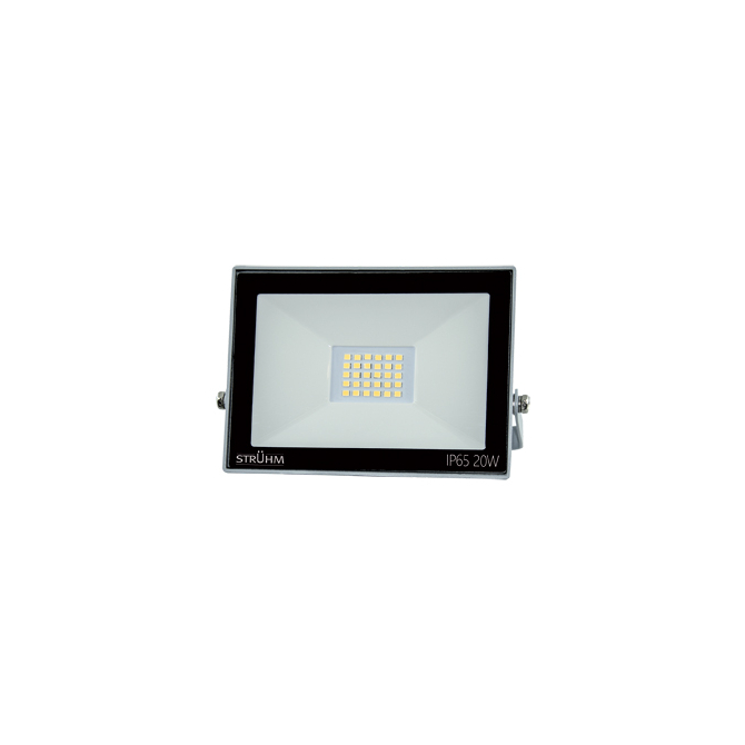 Strühm KROMA LED reflektor 20W, 4500K, 1600 lumen, Fekete, IP65