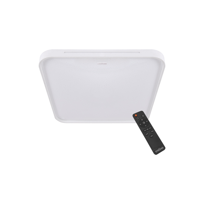 Strühm Wena 48 W-os 485x485 mm négyzet alakú távirányítós mennyezeti lámpa IP44 (K)
