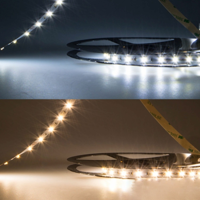 ISOLED SIL830/860 flexibilis LED szalag, 24V, 10W, IP20, CCT (3000K-6000K), 120 LED/m, 950 lm, 5 méter