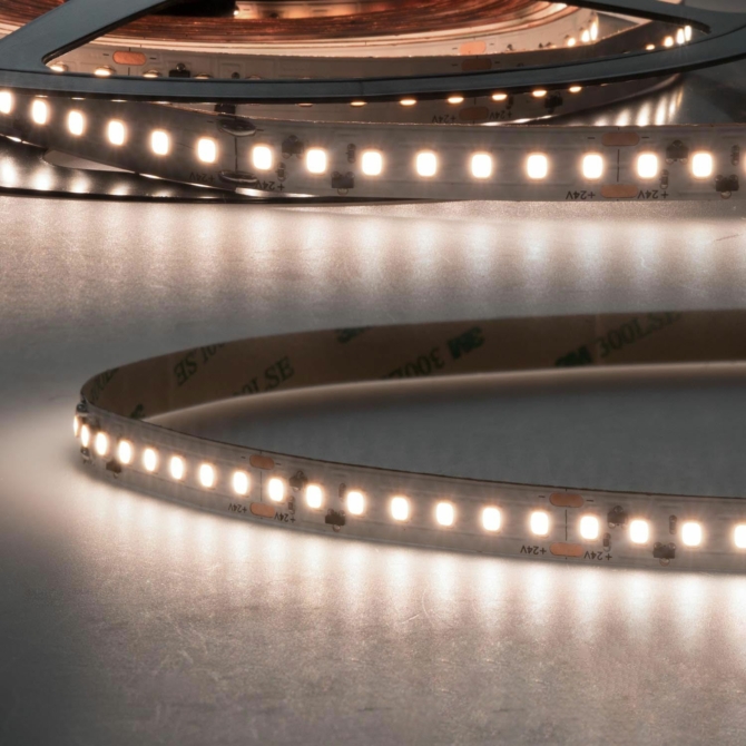 ISOLED CRI940 teljes spektrumú lineáris flexibilis LED szalag, 24V, 14W, IP20, 4000K, 160 LED/m, 1750 lm, 5 méter, CRI99