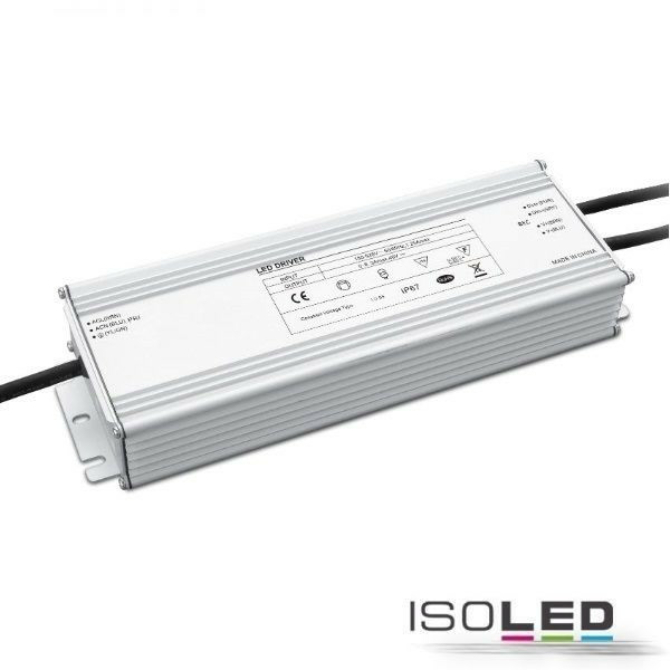 ISOLED LED tápegység, 24 V/DC, 240W,  dimmelhető, IP67
