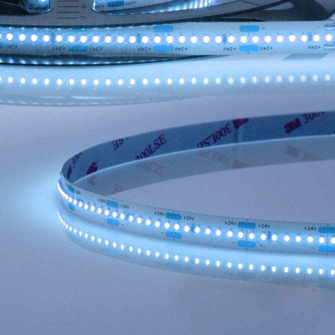 ISOLED CRI9B Linear10 flexibilis LED szalag, 24V, 15W, IP20, kék, 280 LED/m, 5 méter