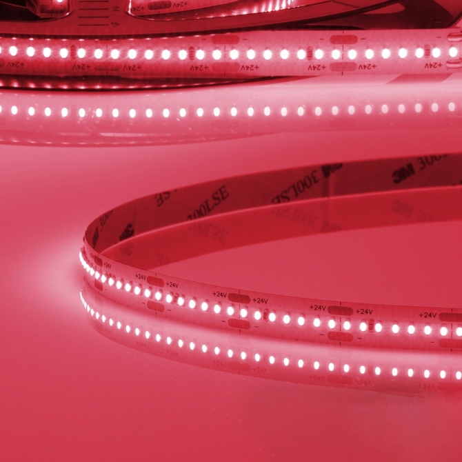 ISOLED CRI9P Linear10 flexibilis LED szalag, 24V, 15W, IP20, pink, 280 LED/m, 5 méter